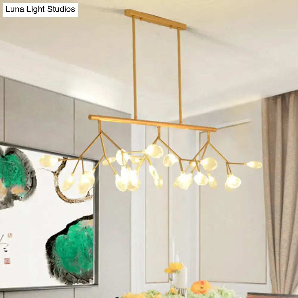 DecorBites™ Contemporary Metal Pendant Lighting with Round Canopy for Bedroom - Island Branch Design
