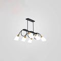 DecorBites™ Contemporary Milk Glass Pendant Light - Tulip Shade Island Lamp, Ideal for Restaurants