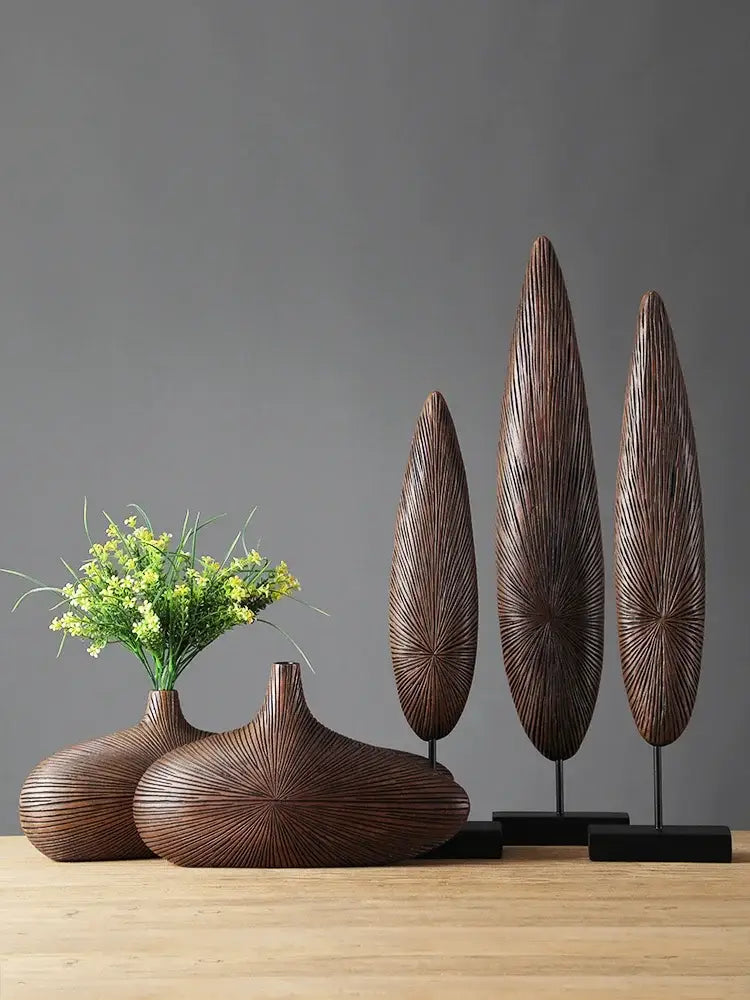 DecorBites™ Contemporary Resin Vase for Flower Arrangements