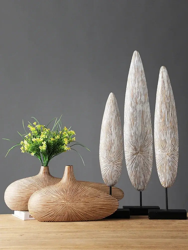 DecorBites™ Contemporary Resin Vase for Flower Arrangements