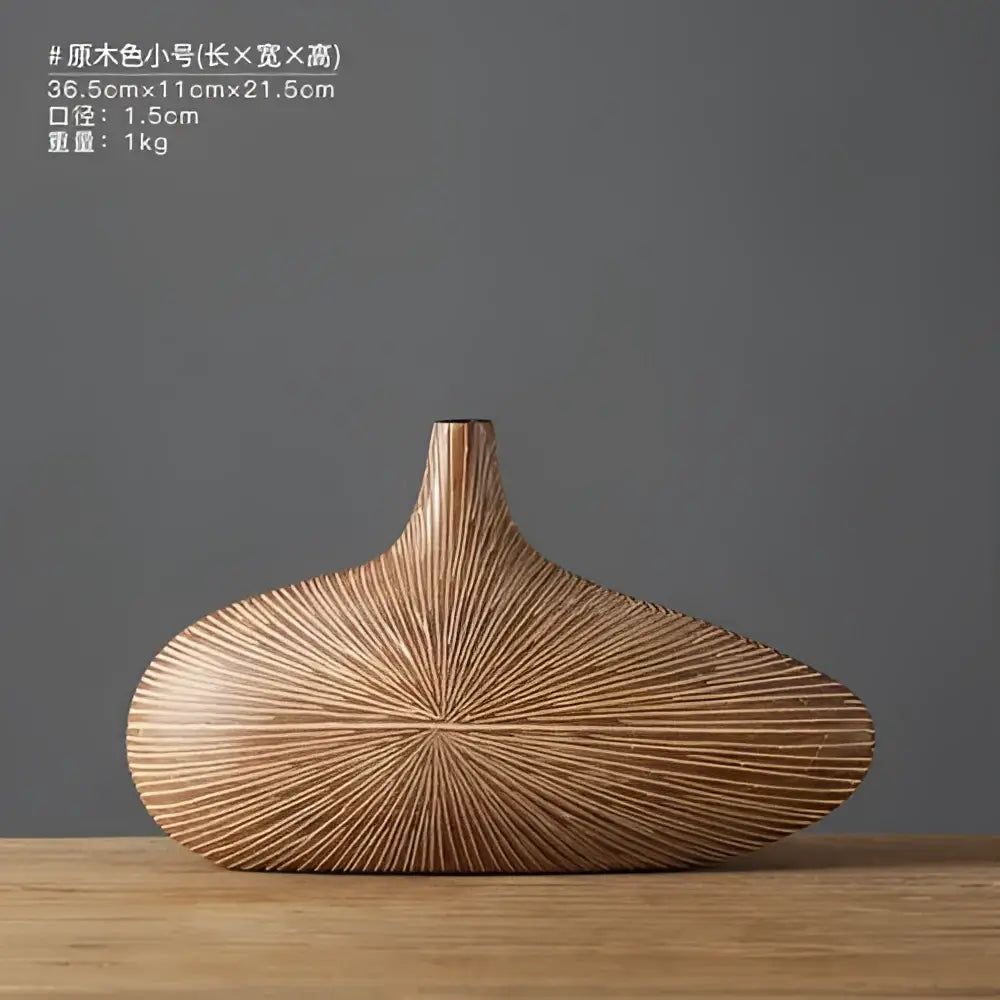 DecorBites™ Contemporary Resin Vase for Flower Arrangements