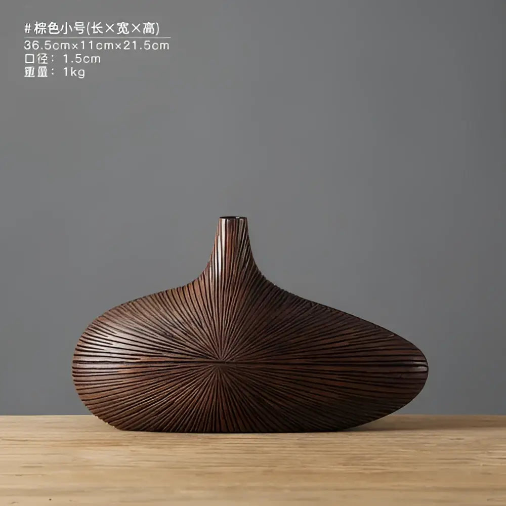 DecorBites™ Contemporary Resin Vase for Flower Arrangements