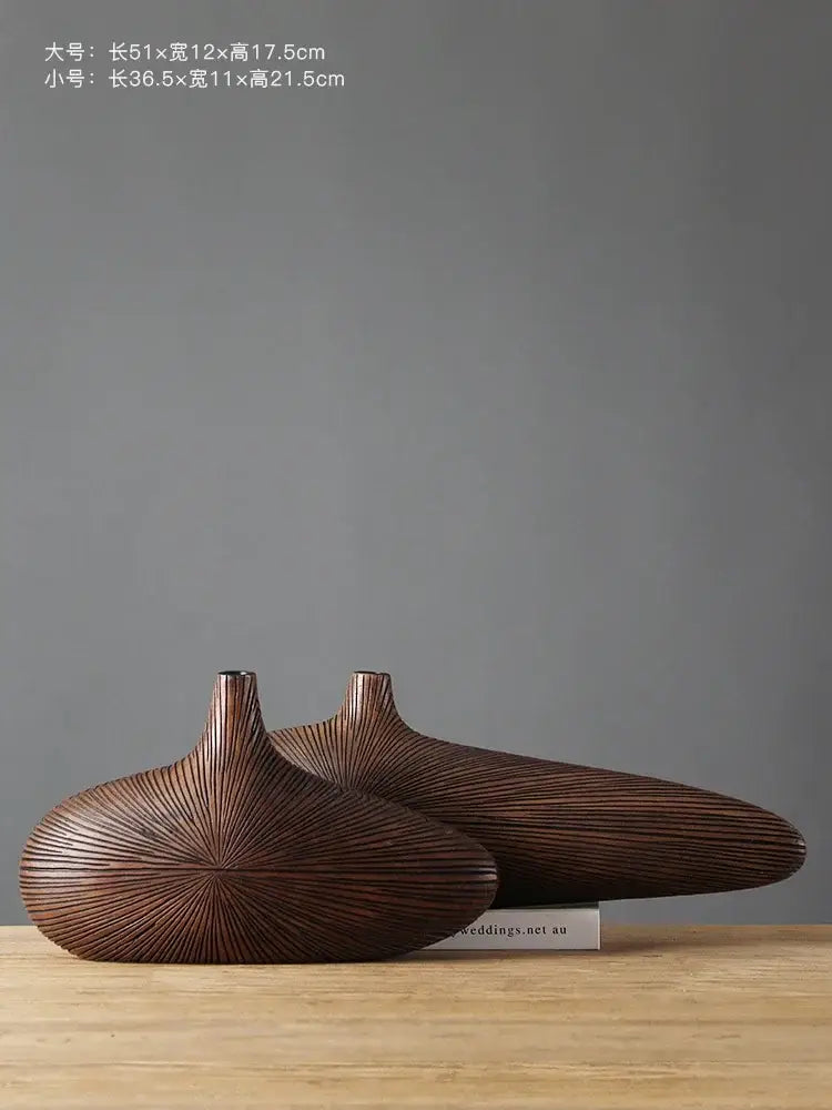 DecorBites™ Contemporary Resin Vase for Flower Arrangements
