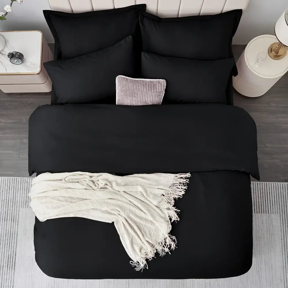 DecorBites™ Cooling Summer Cotton Duvet Set with Pillowcases