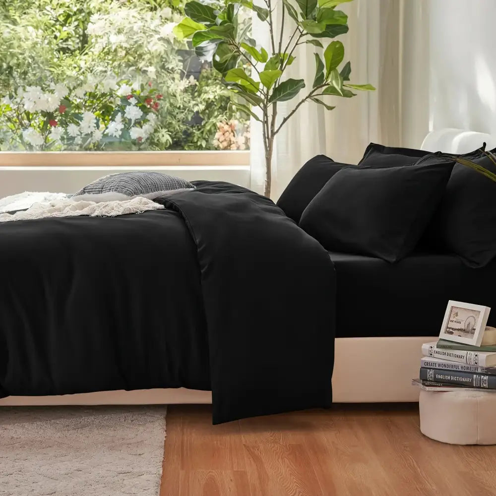 DecorBites™ Cooling Summer Cotton Duvet Set with Pillowcases
