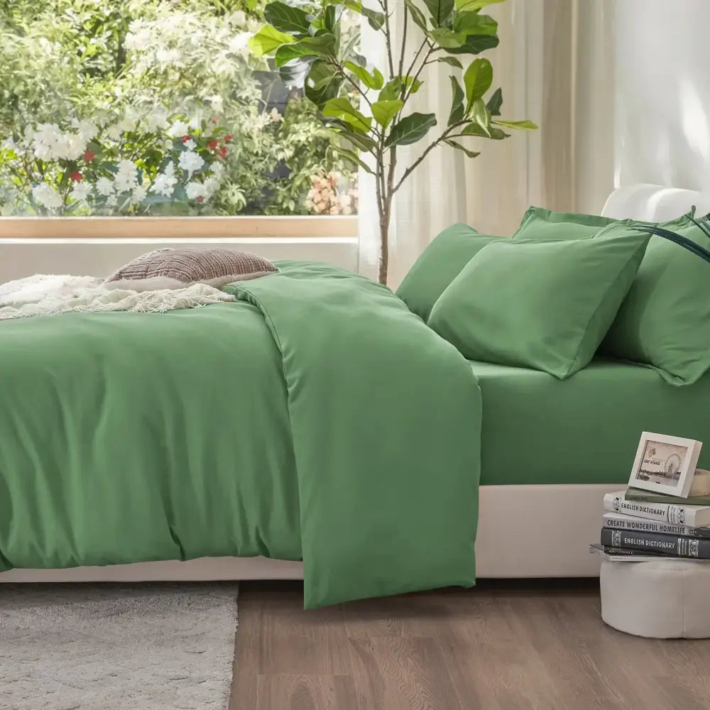 DecorBites™ Cooling Summer Cotton Duvet Set with Pillowcases