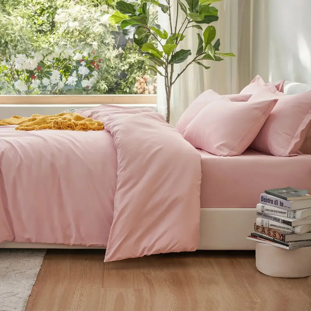 DecorBites™ Cooling Summer Cotton Duvet Set with Pillowcases