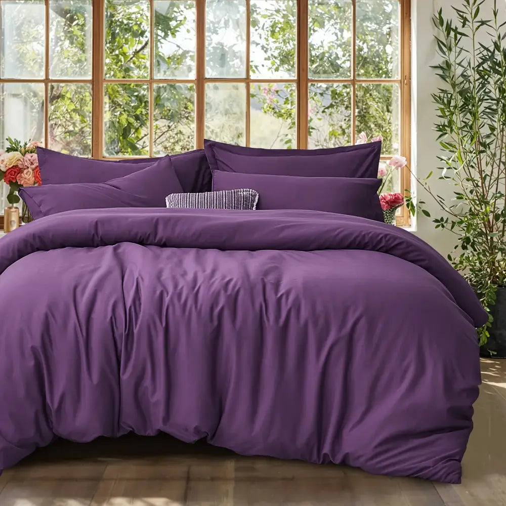DecorBites™ Cooling Summer Cotton Duvet Set with Pillowcases