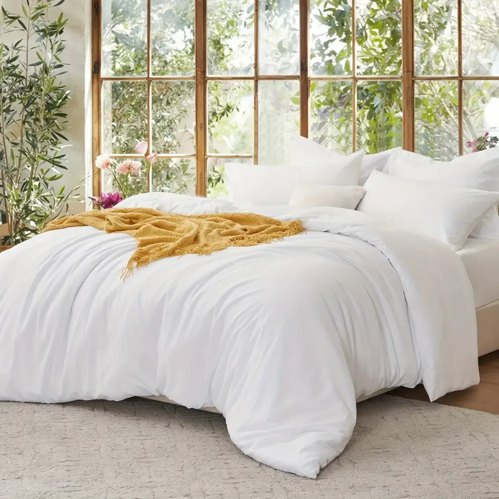 DecorBites™ Cooling Summer Cotton Duvet Set with Pillowcases