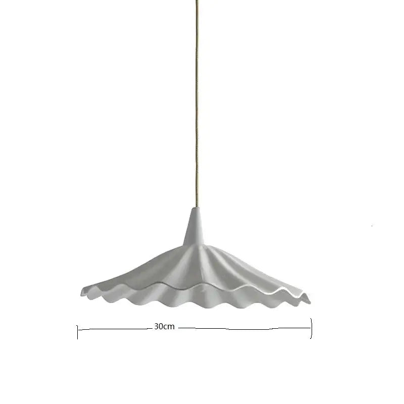 مصباح متدلي نحاسي سيراميك LED من DecorBites™ بمقبض خشبي لديكور المنزل