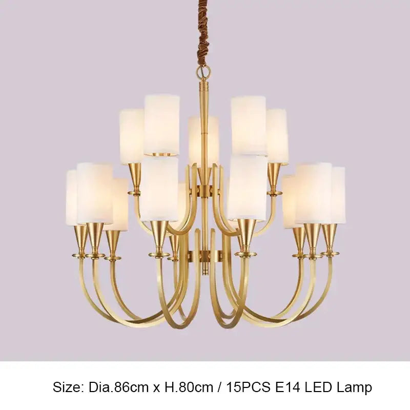DecorBites™ Copper Chandelier Lights for Living Room, Kitchen, and Bedroom