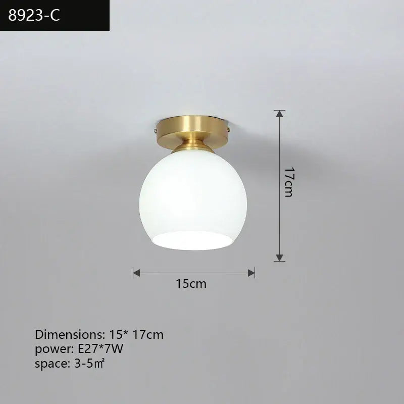 DecorBites™ Copper Chandelier: Modern LED Ceiling Lamp for Aisle, Living Room, Bedroom Decor