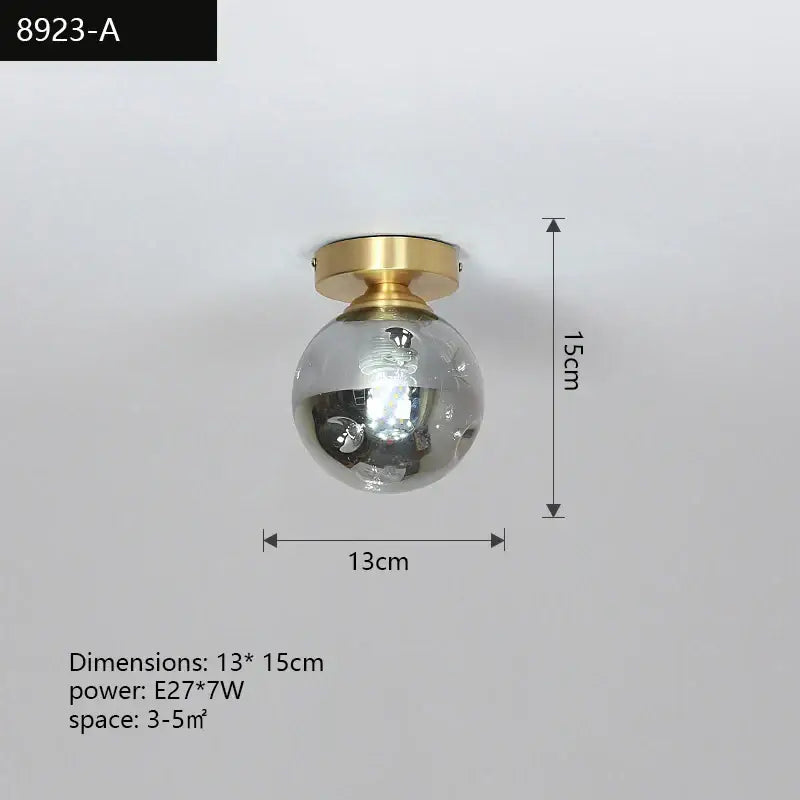 DecorBites™ Copper Chandelier: Modern LED Ceiling Lamp for Aisle, Living Room, Bedroom Decor