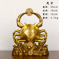 DecorBites™ Copper Crab Ornaments for Wealth and Luxury Decor