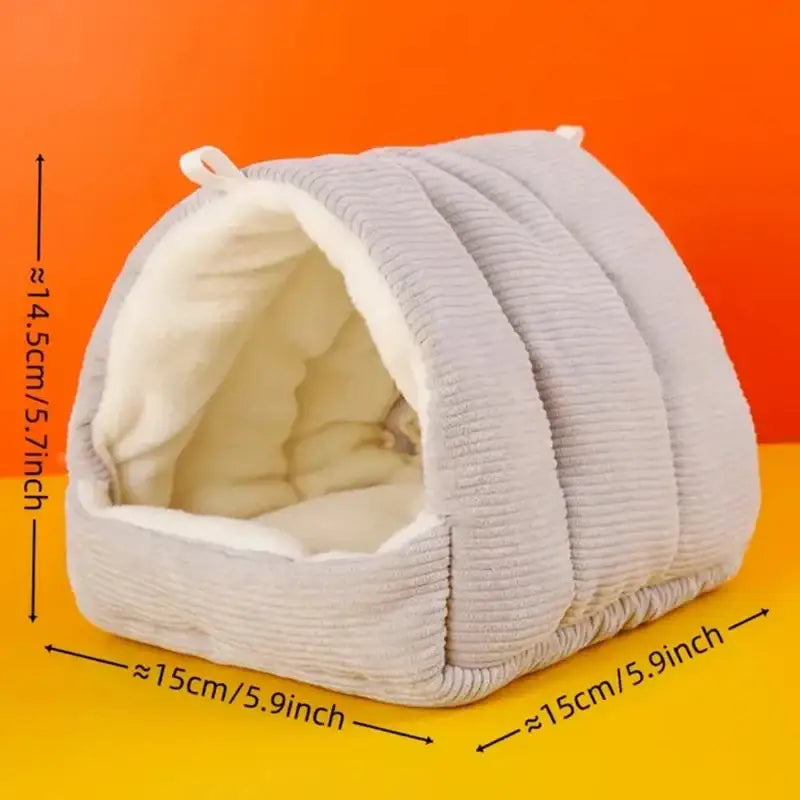 DecorBites™ Cozy Parrot Cage Hanging Hut Bed