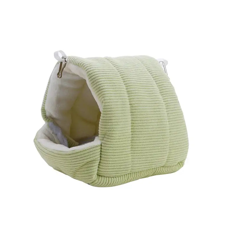 DecorBites™ Cozy Parrot Cage Hanging Hut Bed