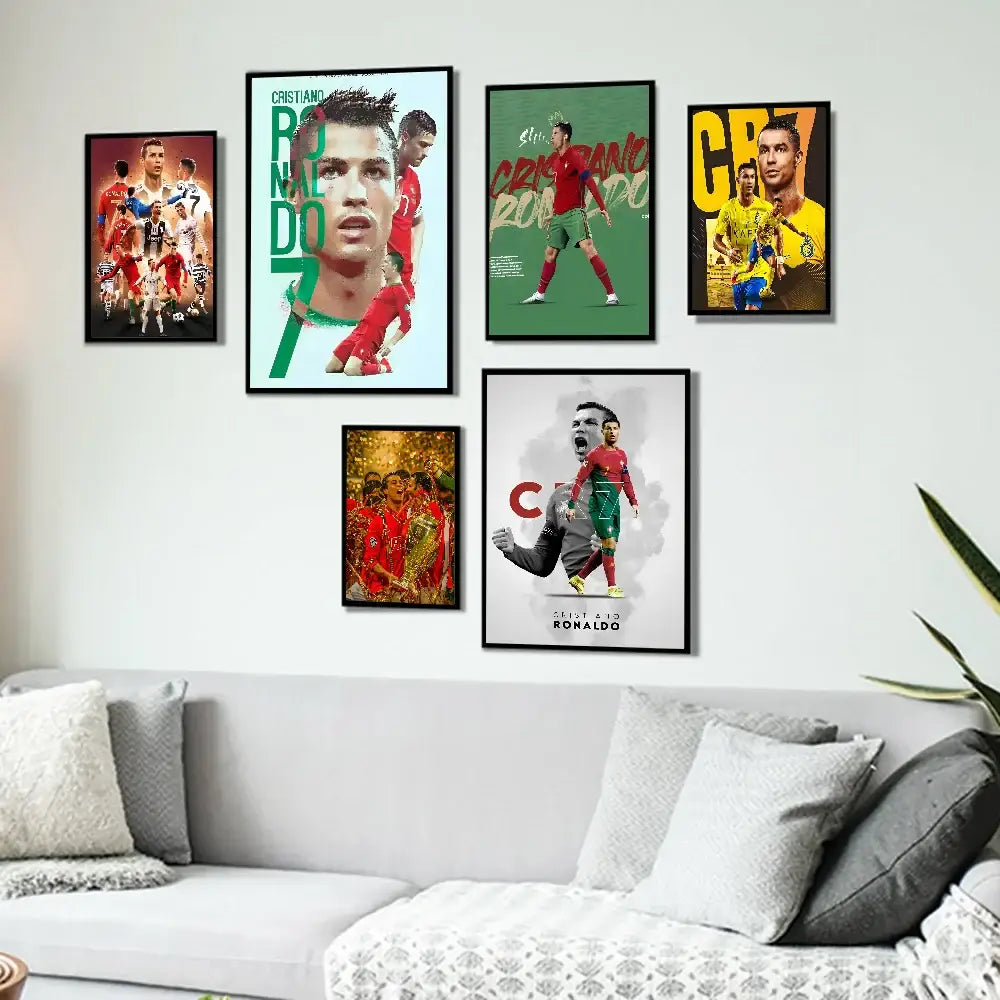 DecorBites™ CR7 Self-Adhesive Art Poster for Home Decor