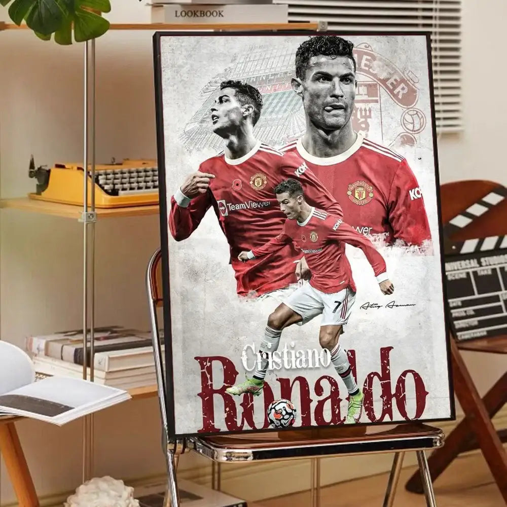 DecorBites™ CR7 Self-Adhesive Art Poster for Home Decor