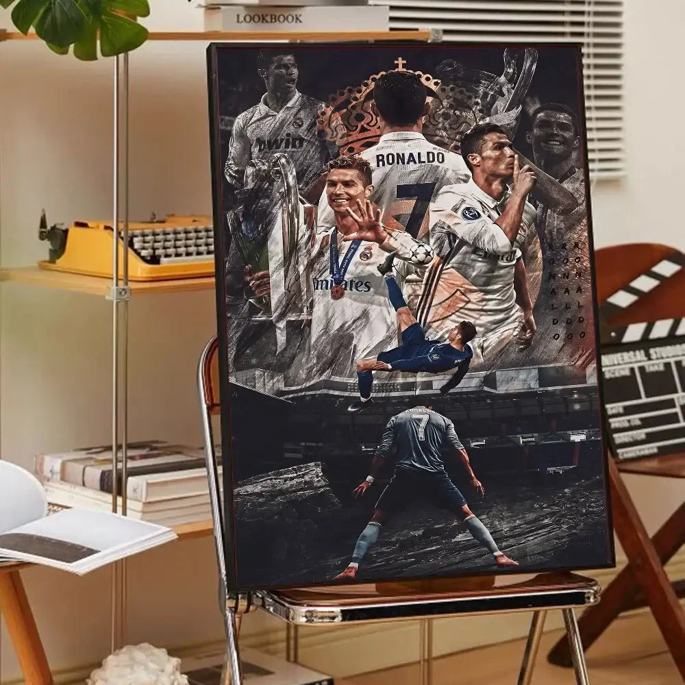 DecorBites™ CR7 Self-Adhesive Art Poster for Home Decor