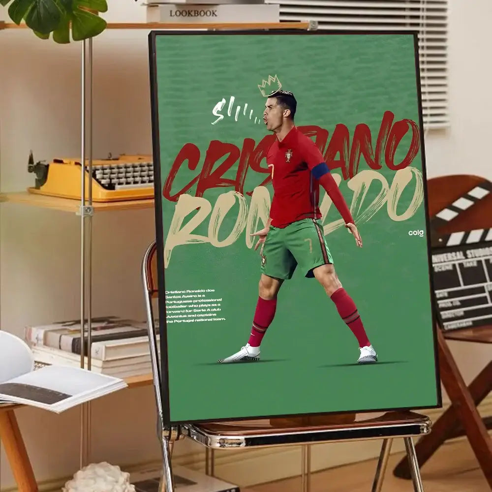 DecorBites™ CR7 Self-Adhesive Art Poster for Home Decor