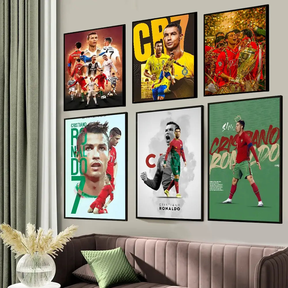 DecorBites™ CR7 Self-Adhesive Art Poster for Home Decor