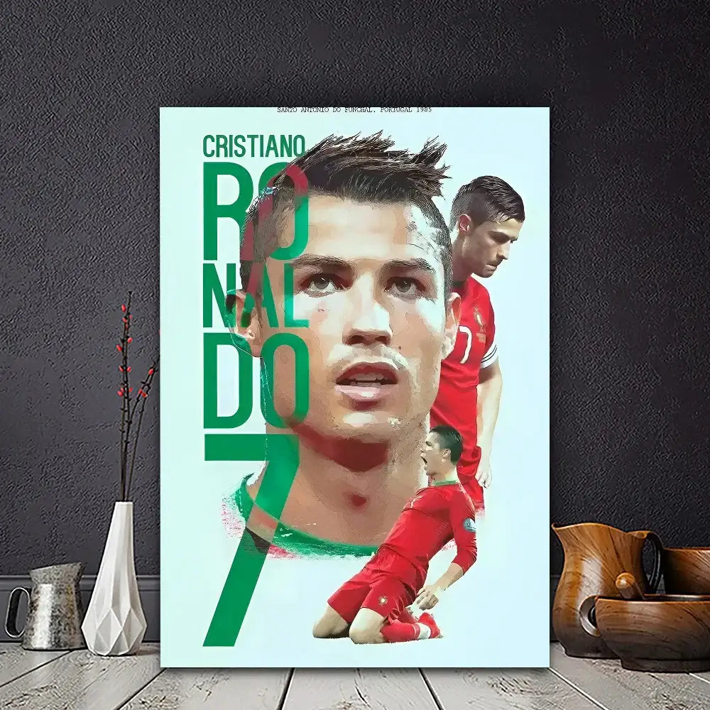 DecorBites™ CR7 Self-Adhesive Art Poster for Home Decor