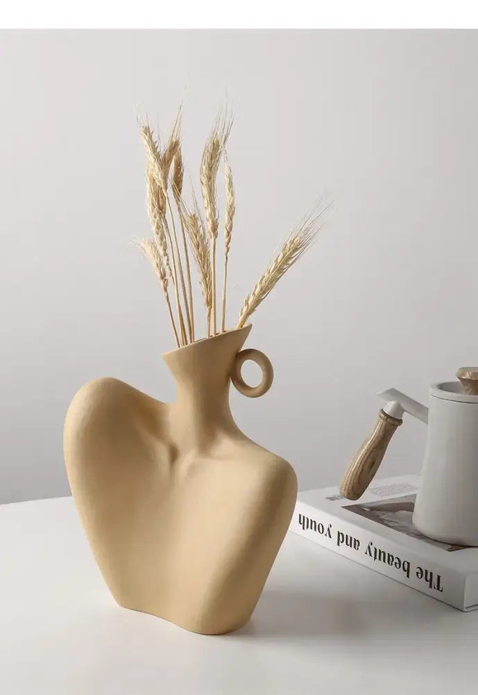 DecorBites™ Creative Ceramic Human Vase for Home Decor