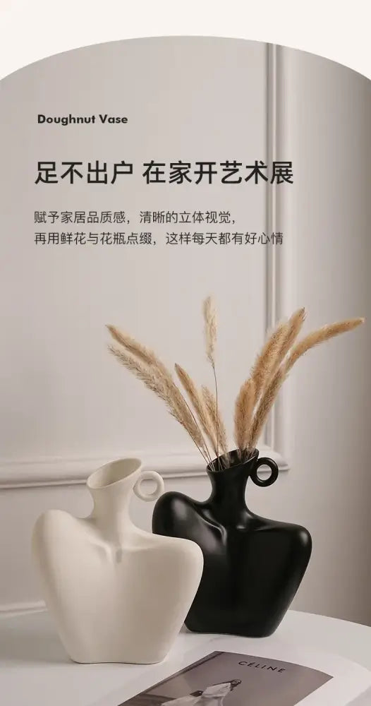 DecorBites™ Creative Ceramic Human Vase for Home Decor