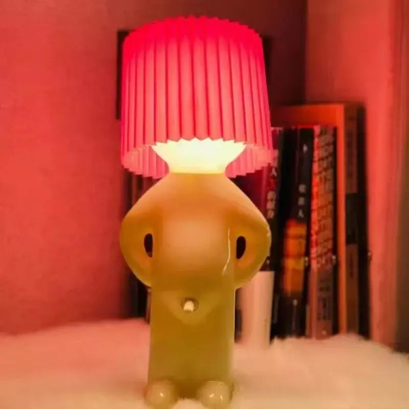 DecorBites™ Creative Table Lamp Claeted Naughty Boy Unique LED Pleats Reading Lighting Bedroom Bedside Night Light Children's Gift Lamp