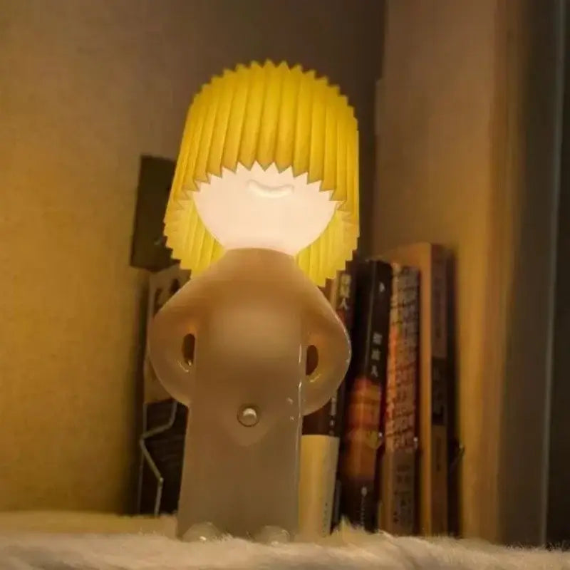 DecorBites™ Creative Table Lamp Claeted Naughty Boy Unique LED Pleats Reading Lighting Bedroom Bedside Night Light Children's Gift Lamp