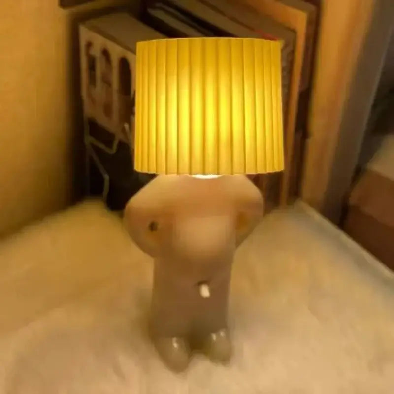 DecorBites™ Creative Table Lamp Claeted Naughty Boy Unique LED Pleats Reading Lighting Bedroom Bedside Night Light Children's Gift Lamp