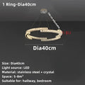 Modern decorbites crystal ceiling chandelier living room led light