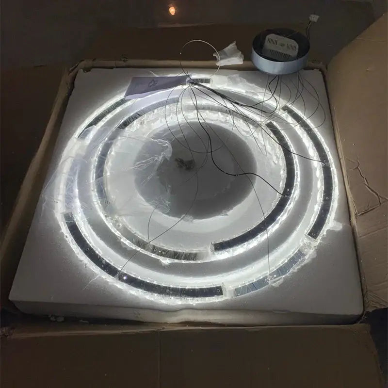 Modern decorbites crystal ceiling chandelier living room led light