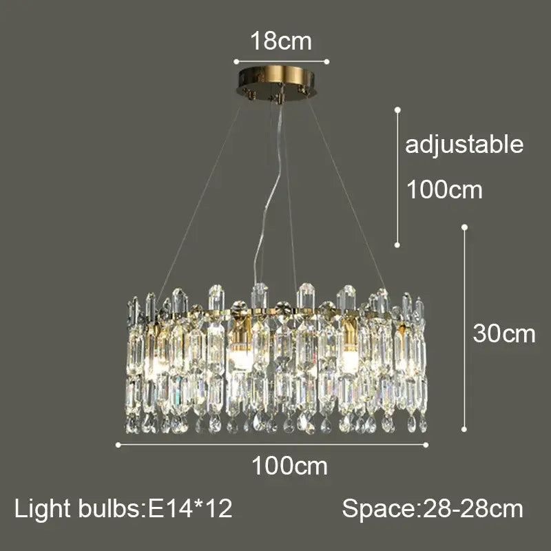 Postmodern gold decorbites crystal ceiling chandelier living room