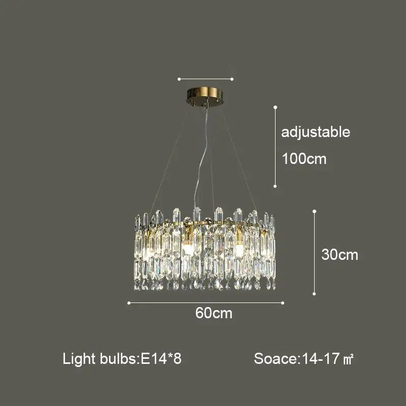 Postmodern gold decorbites crystal ceiling chandelier living room