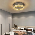 Decorbites crystal ceiling fan with led light for living room