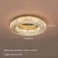 Luxury gold tiered crystal ceiling lamp living room chandelier