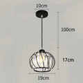 Modern black metal and crystal ceiling light bedroom lamp