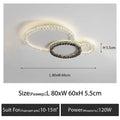 Modern 3 ring crystal ceiling lights led chandelier living room