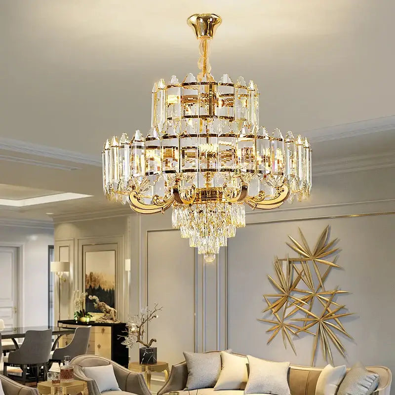 ثريا كريستال ديكور بايتس™: مصباح LED فاخر أمريكي لغرفة المعيشة وغرفة الطعام وغرفة النوم