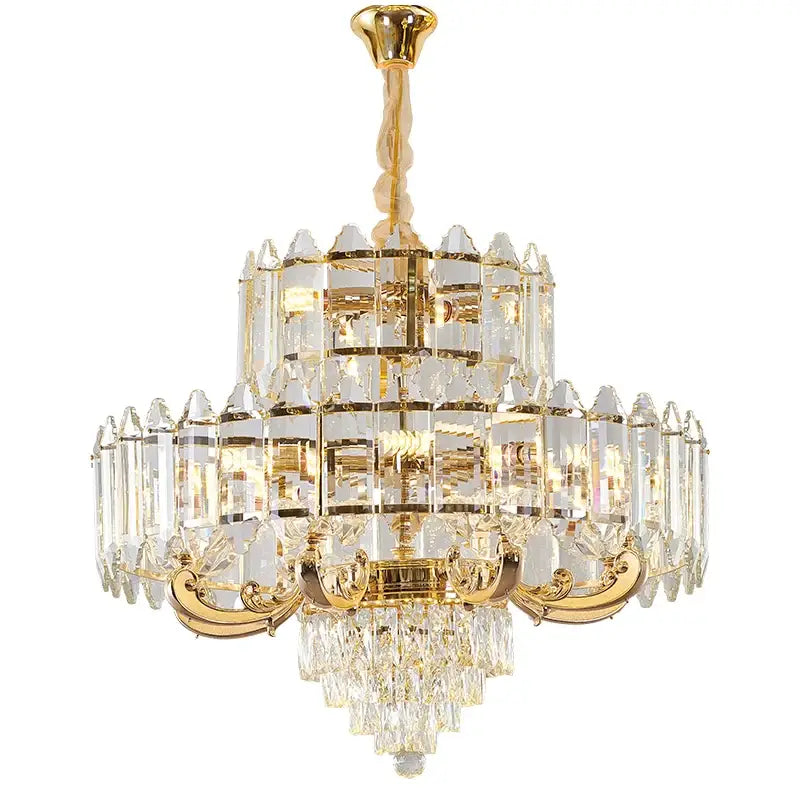 ثريا كريستال ديكور بايتس™: مصباح LED فاخر أمريكي لغرفة المعيشة وغرفة الطعام وغرفة النوم