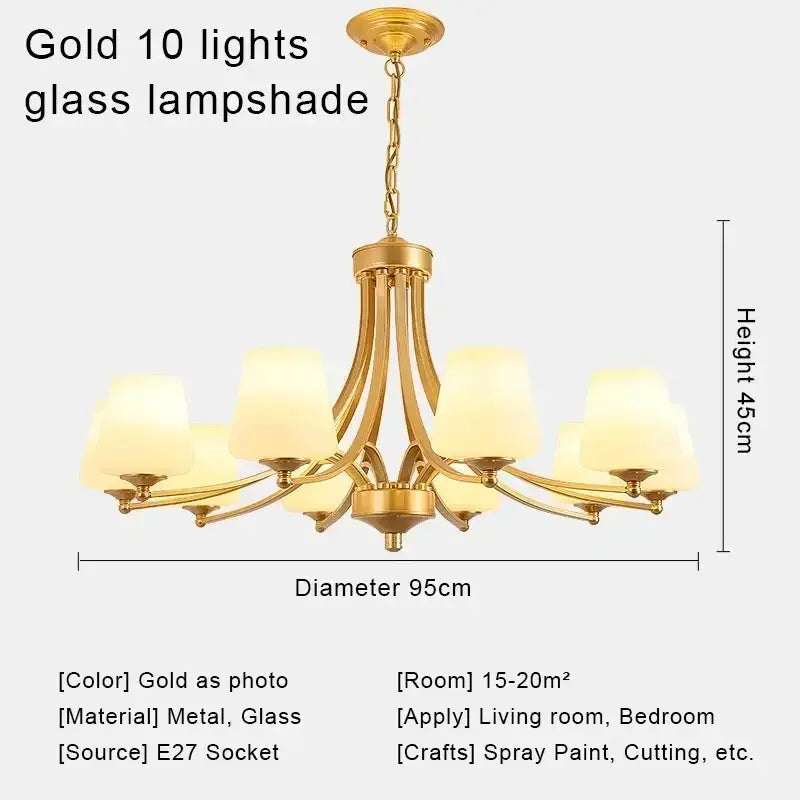 Modern gold decorbites crystal chandelier for living room dining space