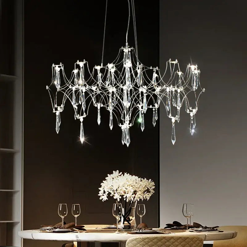 Gold decorbites crystal chandelier pendant light for dining room