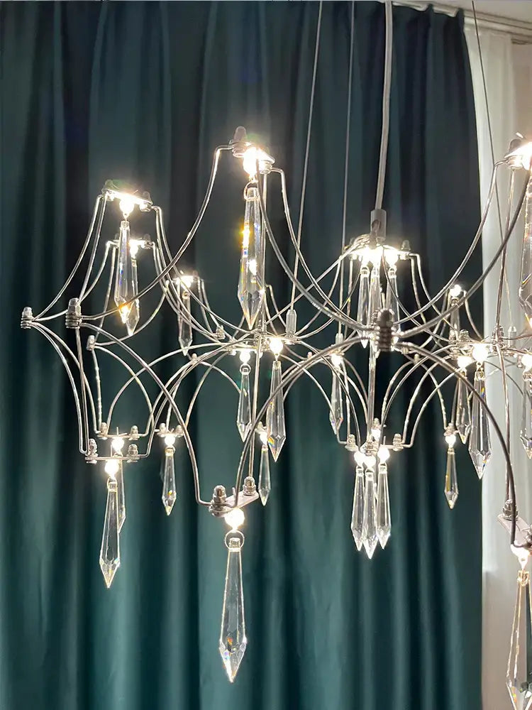 Gold decorbites crystal chandelier pendant light for dining room