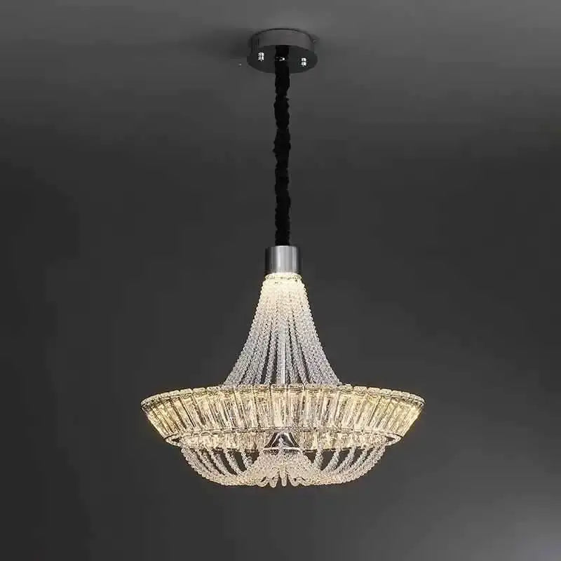 Modern chrome & gold decorbites crystal chandelier for living room