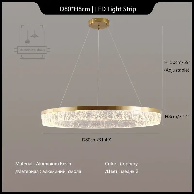 Modern gold decorbites crystal chandelier – dining room pendant light
