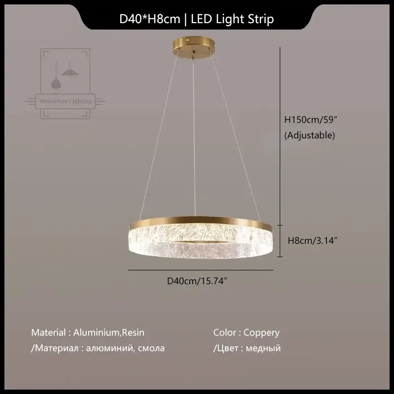 Modern gold decorbites crystal chandelier – dining room pendant light