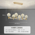 DecorBites™ Crystal Chandelier: Dandelion Design for Luxe Living Room, Dining, or Master Bedroom