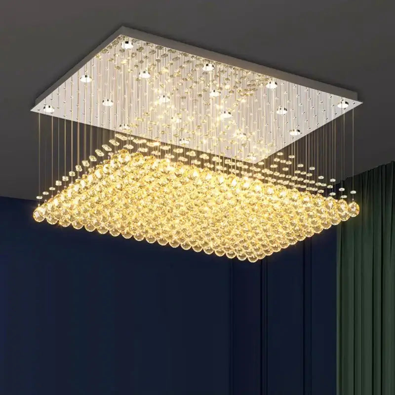 DecorBites™ Crystal Chandelier | Dining Room Pendant Light | Indoor Ceiling Fixture