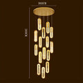 Modern gold crystal chandelier dining room pendant lights